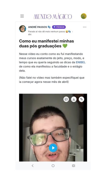 Depoimento da comunidade