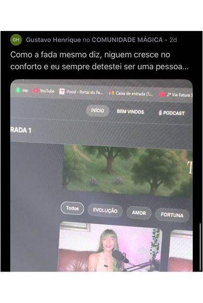 Depoimento da comunidade